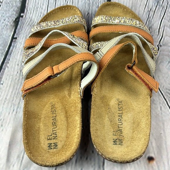 EL NATUALISTA PANGLAO Multicolored Leather Strappy Strap Slip On Flat Sandals - Picture 17 of 17